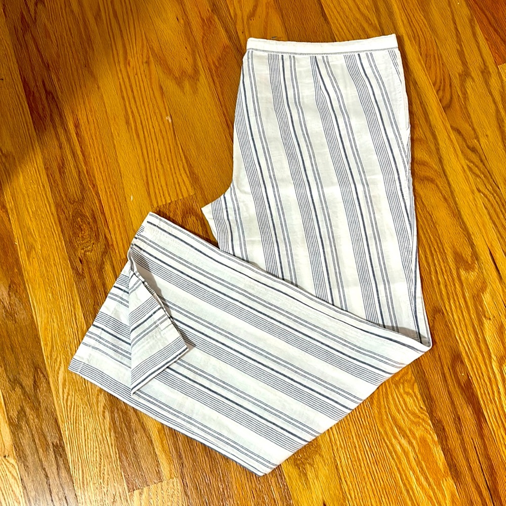Linen blend pants